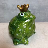 Cooler kleiner Keramik-Frosch "Wiese"