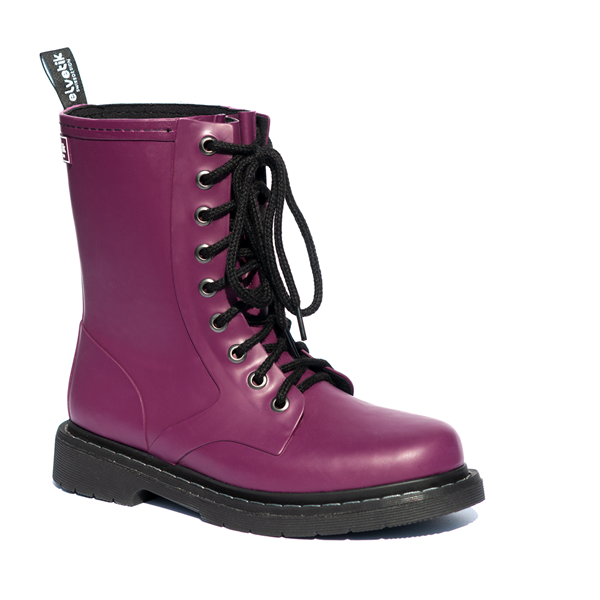 Regenstiefel “boots aubergine”, für Frau und Mann. Bottes de pluie “la boots aubergine”, pour femme et pour homme