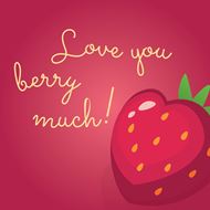 Karten «Love You Berry Much» (10er-Set)