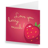 Karten «Love You Berry Much» (10er-Set)
