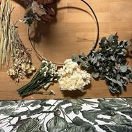 Flower Loop DIY mit Trockenblumen Ø ca. 40 cm mit Anleitung zum selber kreieren