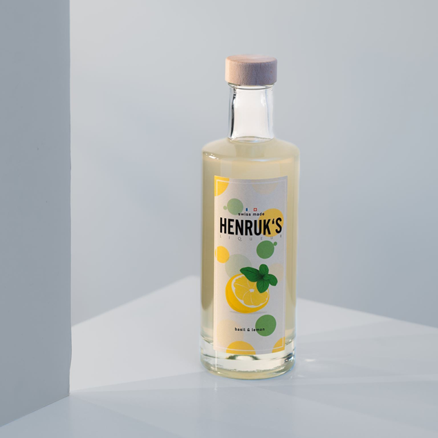 HENRUK's Liqueur basil & lemon 50cl 