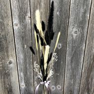 Trockenblumen " Black Beauty " mit Fluffy Pampas und Vase